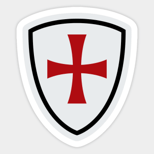 Templar Shield Sticker